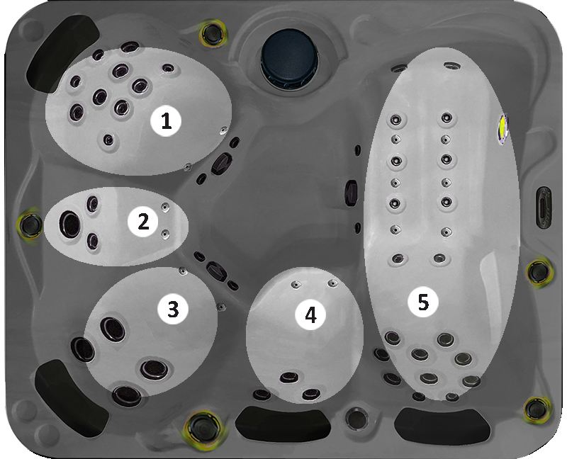 Spa canadien 4-5 places, 60 jets modèle O460