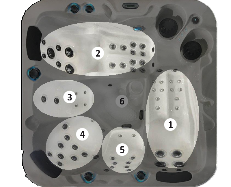 Spa canadien 5 places, 67 jets modèle O567C