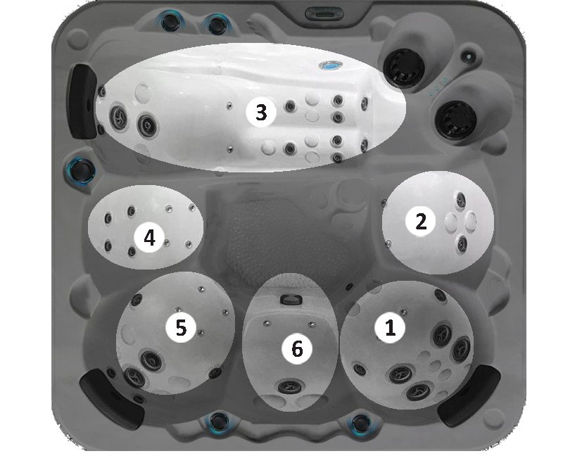 Spa canadien 6 places, 47 jets modèle O647