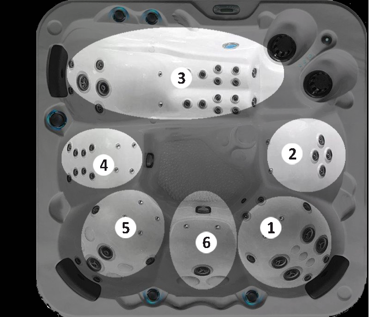 Spa canadien 6 places, 65 jets modèle O665