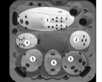 Spa canadien 6 places, 65 jets modèle O665