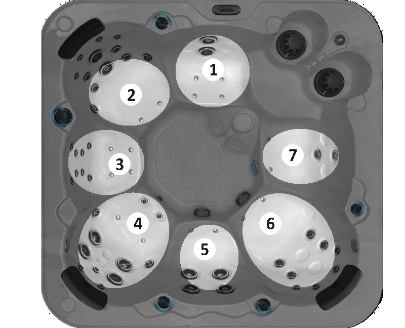 Spa canadien 7 places, 65 jets modèle O765